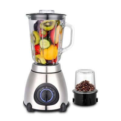 China Multifunctional with LED Stainless Steel Grinder Kitchen Appliances Fruit Smoothie Blender Glass Electric Food Blenders for sale