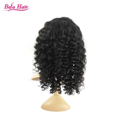 China Different Deep Wave Styles Cuticle Aligned Deep Wave 13x4 Lace Front Wig Brazilian Remy Human Hair Lace Frontal Pre-Plucked for sale