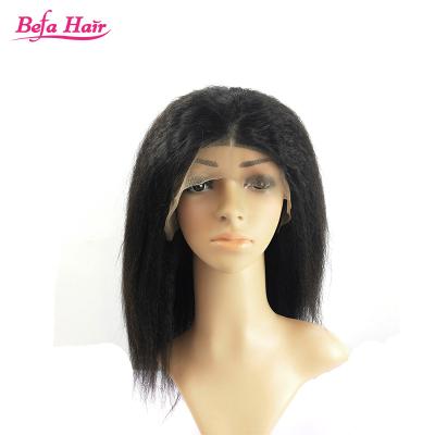 China Wholesale Cheap Natural Curly Straight Virgin Human Hair 13x4 Lace Front Wig 100% Straight Curly Lead With Baby Hair for sale