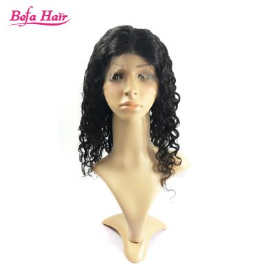 China (Water Wave)Wholesale Hot BMW15 Style Water Wave Virgin 130% Density Half Handmade Hair 13x4 Lace Front Wig for sale