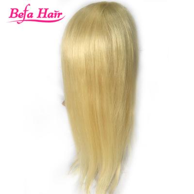 China Hot Selling Virgin Human Hair Wigs Befa Straight Unprocessed Virgin Hair Wig Blonde Color for sale