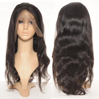 China Silky Straight Virgin Brazilian Hair Full Cuticle Wave Glueless Lace Wig With Baby Hair, 100% Virgin Hair Full Lace Wig For Black Women for sale