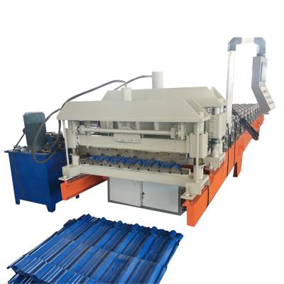 China ROOF YUFA Metal Step Tile Roofing Panel Roll Forming Machine Hot Sale for sale