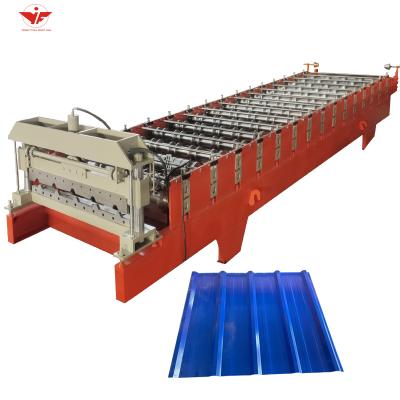 China Building Material Stores Corrugated Iseal Metal Roofing Wall Panel Cold Roll Forming Machine Price for sale