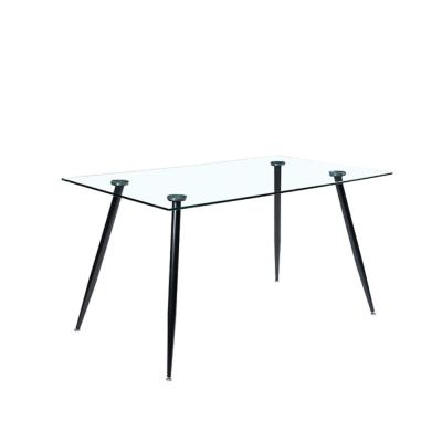 China Modern design traditional GLASS table, coffee table with metal leg for sale