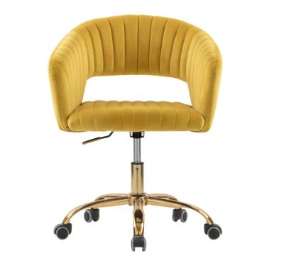 China Luxury Gold Velvet (Height)Adjustable Modern Pink Velvet Commercial Frame Furniture Cheap Office Chairs For Office for sale