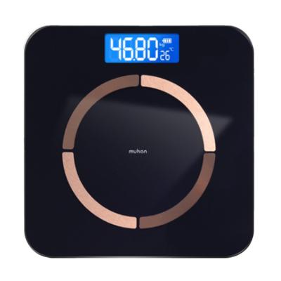 China Smart Tempered Glass BMI Body Fat Scale, Bathroom Scale Tracks Fitness Compositions, 396 lbs for sale