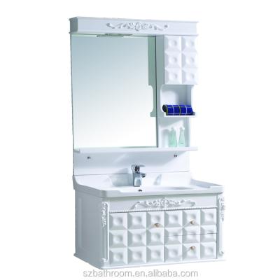 China Yiwu Market Modern Wholesale Wall Hung PVC Bathroom Furniture 