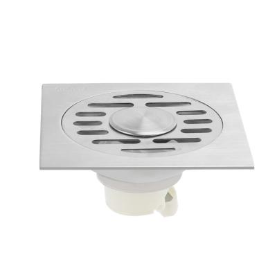 China Pop Up 10*10CM Floor Drain Stainless Steel Bathroom Sanitary Floor Drain for sale