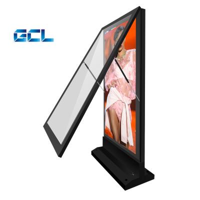 China Cabinet Size Floor Standing LED Poster Video Display P1.875 Outdoor LED Poster For Outdoor Advertising for sale