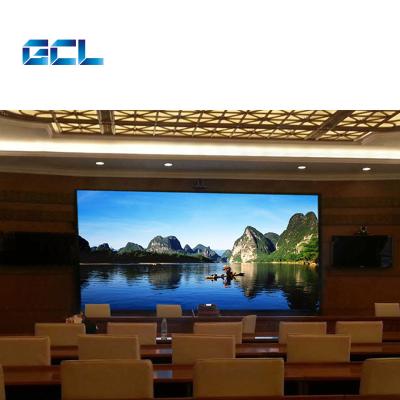 China Sala de reuniones personalizada con pantalla LED fija P2.5 con ángulo de visión amplio en venta