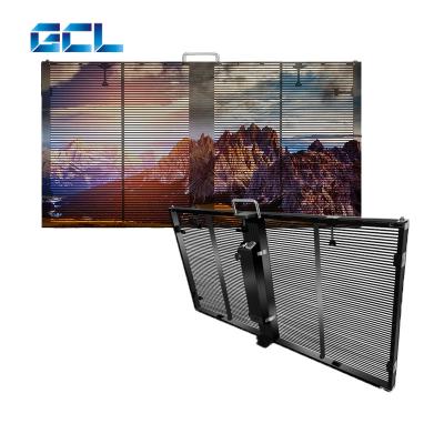 China High Definition GCL P3.9 Transparent LED Display Waterproof Easy Installation for sale