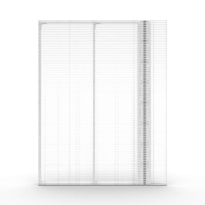 China GCL Indoor Curtain Transparent LED Wall For Subway Station Advertising for sale