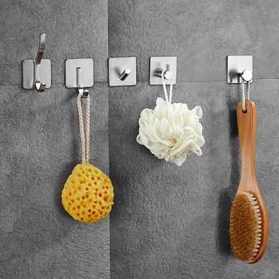 China High Quality Wholesale Waterproof Self Adhesive Stainless Steel Wall Hanger Strong Hook for sale