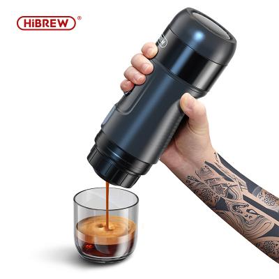 China Hotel HiBREW Portable Electric Espresso Machine with 5 Min Self-heating, 15 Bar Mini Small 12v Car Coffee Maker for sale