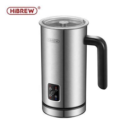 China Hotel HiBREW 4 in 1 Automatic Handheld Milk Frother Nespresso Steamer Multifunctional Electric Coffee Foam Maker Equipment for sale