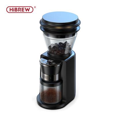 China HiBREW Small Coffee Grinder Electric Burr Espresso Coffee Grinder Black Outdoor Grinding Automatic Coffee Grinder for sale