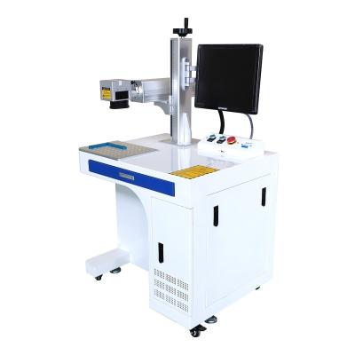 China Air-cooled factory directly supply Raycus laser source fiber laser marking machine for metal and black plastic for sale