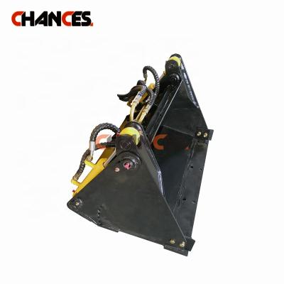 China Elevates China Mini Skid Steer Loader Four In One Bucket Price Mini Loader 4in1bucket Price for sale