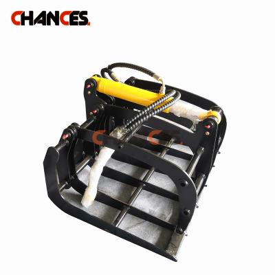 China Farms 2021 Highest Cost Hot Selling Cheap Mini Performance Skid Steer Loader Accessories With Grapple Accessories Mini Loader for sale