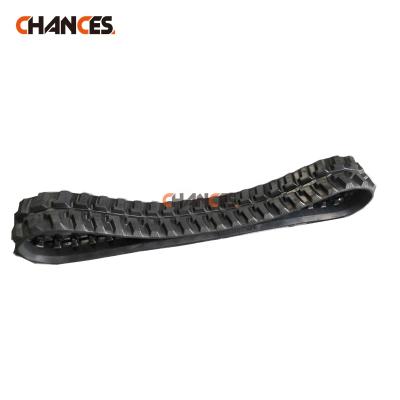 China Mini skid steer loader spare parts rubber tracks 200mm width mini track loader spare parts factory direct sales for mini skid steer loader for sale