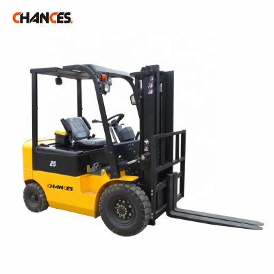 China China Hotels cheap electric 2.5ton forklift with container mast 4.5m and side shift for sale 2500kg 5500 lbs battery forklift for sale