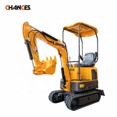 China Hotels Factory Price Mini Excavator China 1.2 Ton Mini Digger Small Excavator Used Mini Farm Excavator for sale