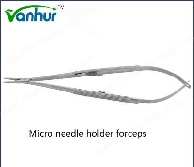 China Ent Basic Surgical Instruments Micro Needle Holder Forceps ISO13485 Certification for sale