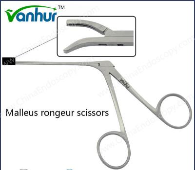 China Adult E.N.T Surgical Otoscope Instruments Stapes Install Forceps 5mm Curved for sale