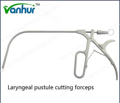 China Throat Instruments FDA Laryngeal Pustule Cutting Forceps with Steel Material for sale