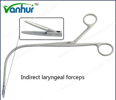 China Ent General Throat Instruments Indirect Laryngeal Forceps For Adult Group Durable for sale