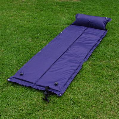 China Outdoor Spiking Camping Air Cushion Double Pad Moisture Air Cushion Pad Midday Automatic Inflatable Single Break Pad for sale