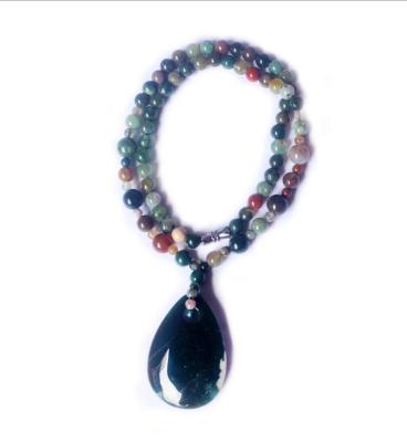 China Fashionable Super God FPG065 Tibet Bead Pendant Agate Beaded Natural Stone Necklace Jewelry for sale