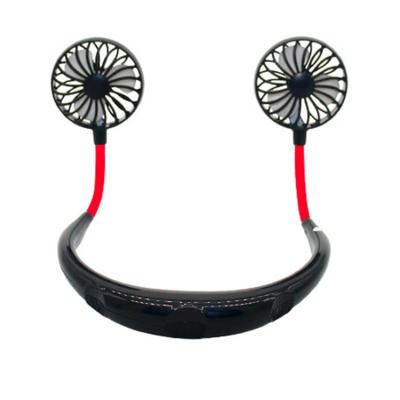 China Best Selling Hotel Goods Using Newest USB Neck Fan Hanging Portable Rechargeable for sale