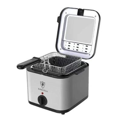 China Wholesale 2.5L Non-Stick Cooking Safe Electric Deep Fryer Outdoor Frying Machine Thermostat Adjustable Kitchen Cookware for sale