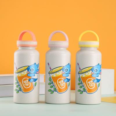 China Gift Cup Cartoon Cup Sports Student Casual Creative Sustainable Cup Plastic Biodegradable Water Bottle for sale