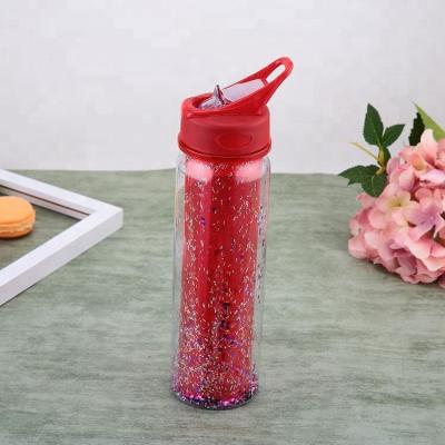 China Tritan Plastic Water Bottle Female Slim Personalized Bottle Water Safe Viable For Drinking for sale