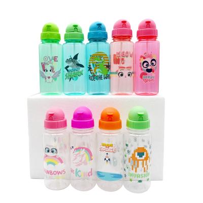 China Success RTS 550ml BPA Free Collapsible Lid Free Shipping Amazon Drinkware Viable Direct Drinking Plastic Water Bottle With Straw for sale