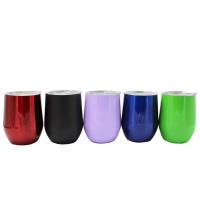 China Viable Stainless Steel Double Cup Wine Vacuum Beer Vacuum Double Egg Shell Egg Belly Cup U Shaped Cup for sale