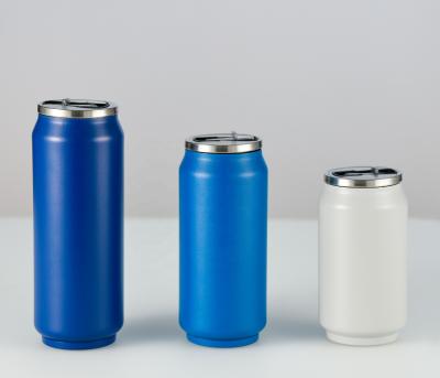 China Sustainable Double Wall Cola Cans Insulated Tumbler With Lid And Straw for sale