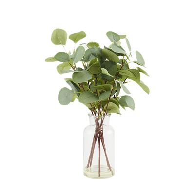 China PRIMAISON Minimalist Artificial Eucalyptus Green Leaves Long Stems Branches Faux Plastic Plants Decor For Home Wedding Party Whaline for sale