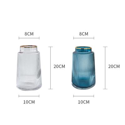 China Amazon Hot Selling Small Size INS Glass Vase Wholesaler Hand Flower Home Art Modern Minimalist Nordic Colorful Blown Decorative Glass Vases for sale