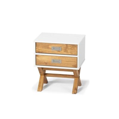 China Modern Modern Nightstand Bedstand With 2 Drawers For Bedroom Living Room Side Table for sale