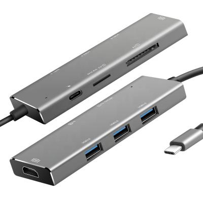 China Hub 7 Port 3.0 Docking Station Expansion USB OEM Type C for sale