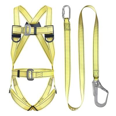 China Safety High Strength Flame Retardant Rope Aerial Work Belt Safety Full Body Five Point Fall Prevention for sale