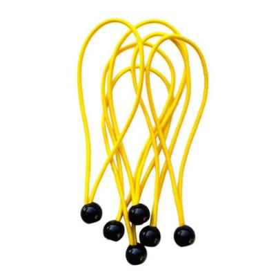 China Hot Product 4pcs Outdoor Used Elastic Bungee Strap With Plastic Ball 8 Inch 20cm for sale