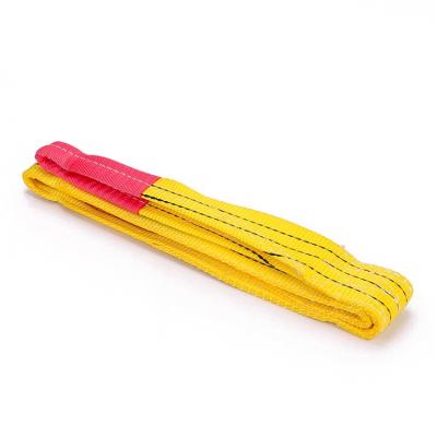 China Factory direct supply lifting 5:1/6:1/7:1 polyester 3 ton yellow eye to eye web flat sling for sale