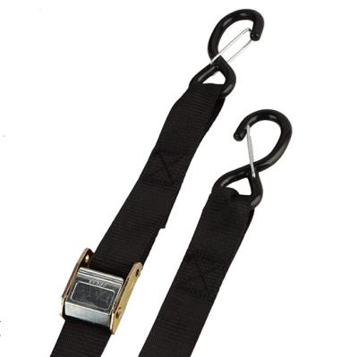 China Cargo control hot product 1 inch 25mm adjustable webbing buckle with S-hooks for sale