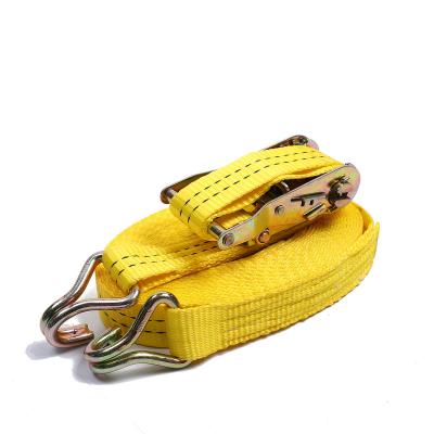 China 100% Polyester+Metal Hooks+Ratchet Buckle Cargo Motorcycle Ratchet 1ton~10ton Tie Down Straps Used In Transportation for sale