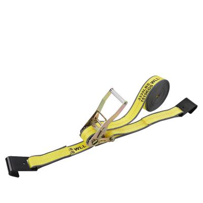 China High Quality 5T Reflective Cargo Control RatcheTie 2 Inches Down Logistics Strap for sale